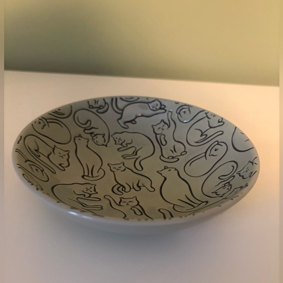 Cat Bowl Stoneware with embossed graphics - brand new - Picture 6 of 6